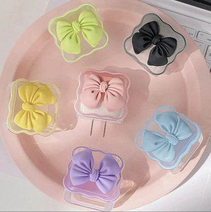 Purple Bow Charger Protecter