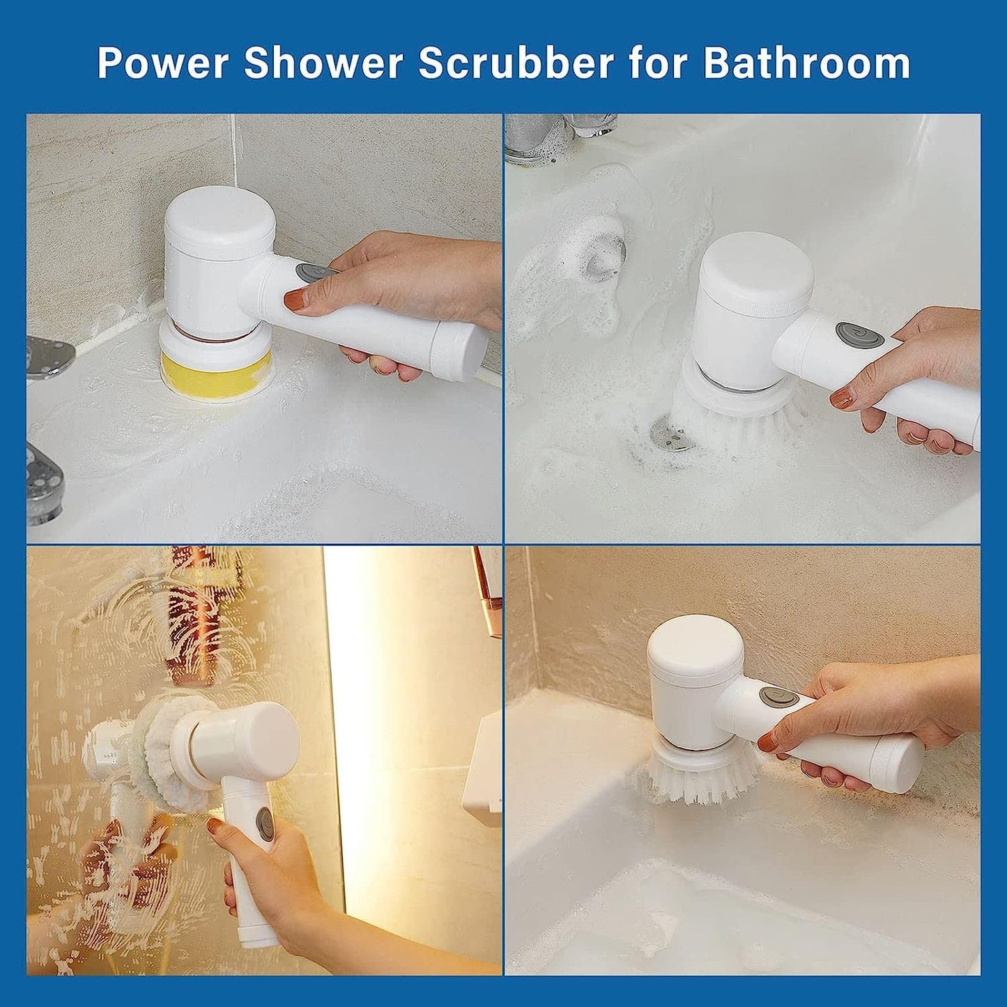 Multi-Functional Electric Cleaning Brush 5 in 1 Magic Power Scrubber