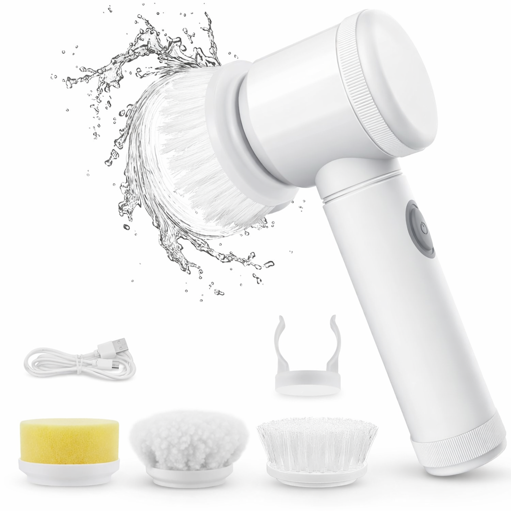 Multi-Functional Electric Cleaning Brush 5 in 1 Magic Power Scrubber