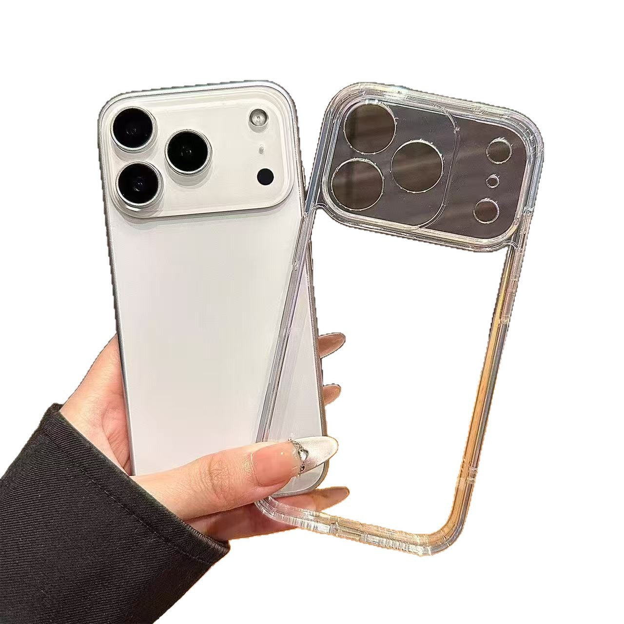 Transparent Thickeneded Suitable for Iphone17Promax Mobile Phone Case Apple 16E/17Pro Soft Shell 17Air Simple 17