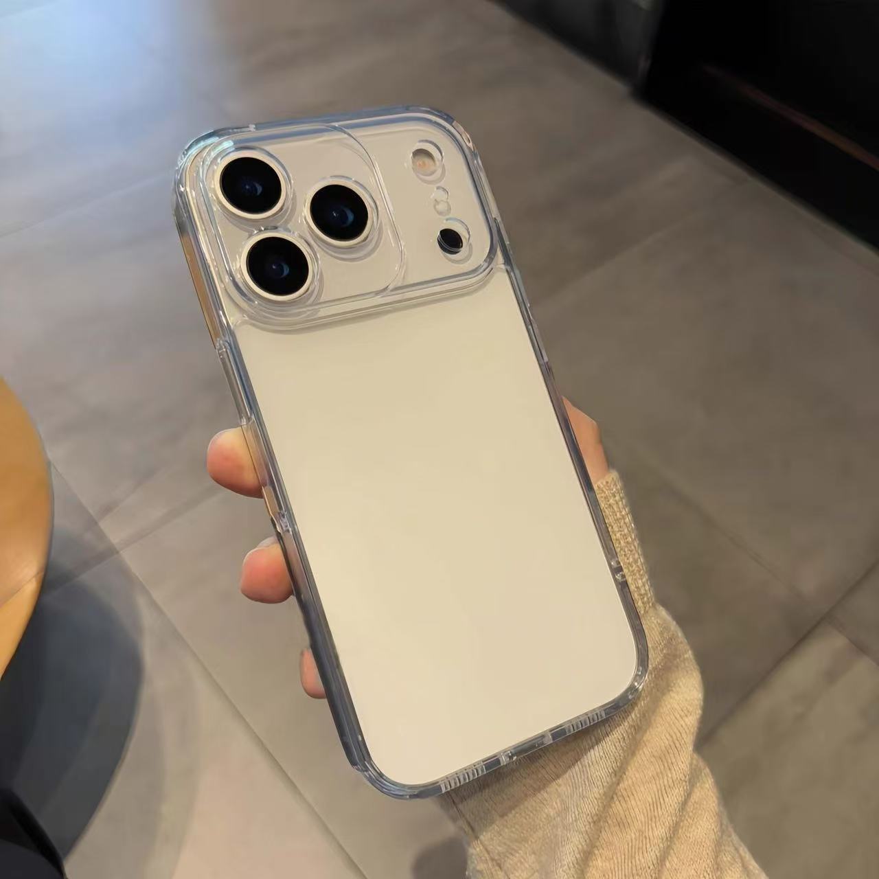 Transparent Thickeneded Suitable for Iphone17Promax Mobile Phone Case Apple 16E/17Pro Soft Shell 17Air Simple 17