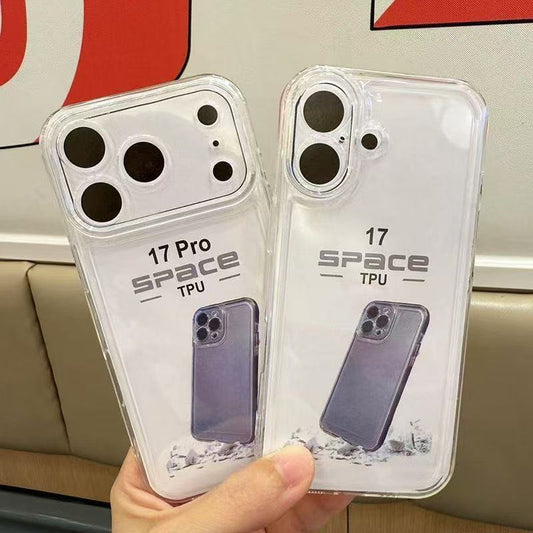 Transparent Thickeneded Suitable for Iphone17Promax Mobile Phone Case Apple 16E/17Pro Soft Shell 17Air Simple 17