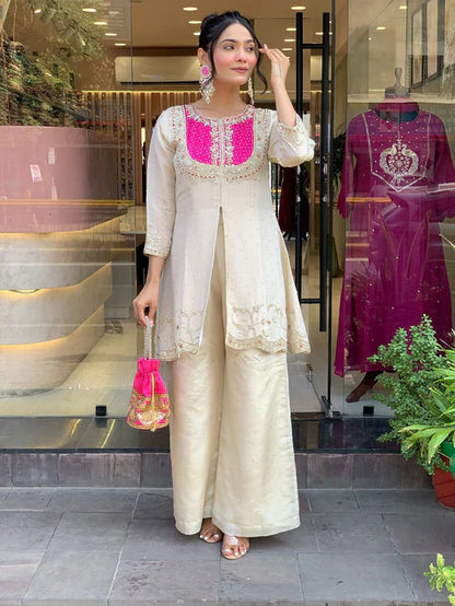 Roman-Silk Coding Sequence Embroidered